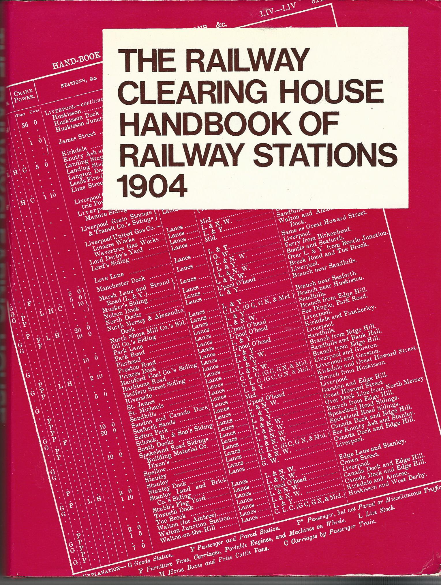 Image for The Railway Clearing House Handbook of Railway Stations, 1904.