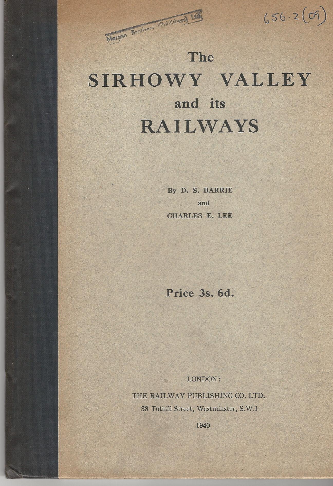 Image for The Sirhowy Valley and its Railways.