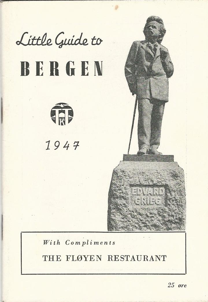 Image for Little Guide to Bergen 1947 "With Compliments - The Floyen Restaurant"