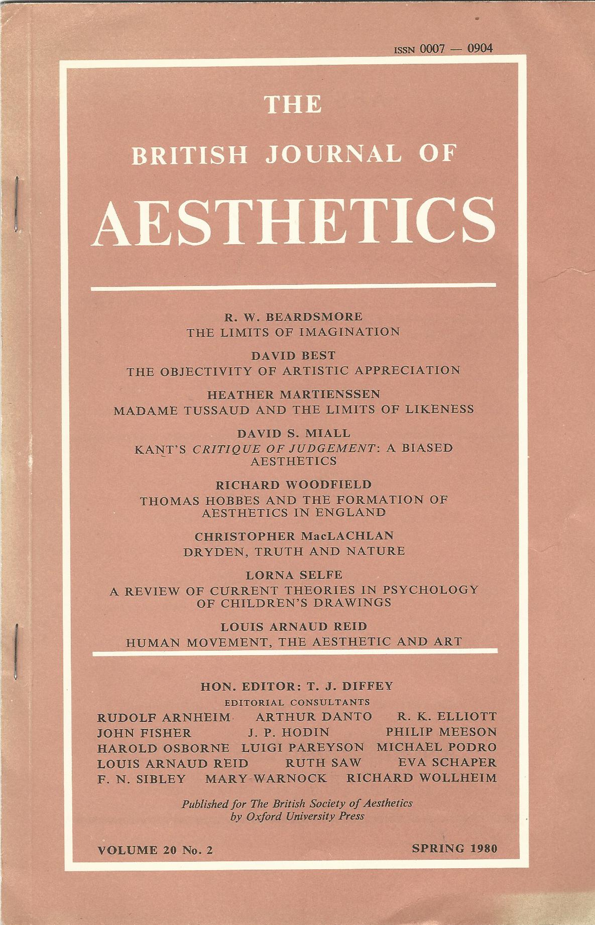 Image for The British Journal of Aesthetics