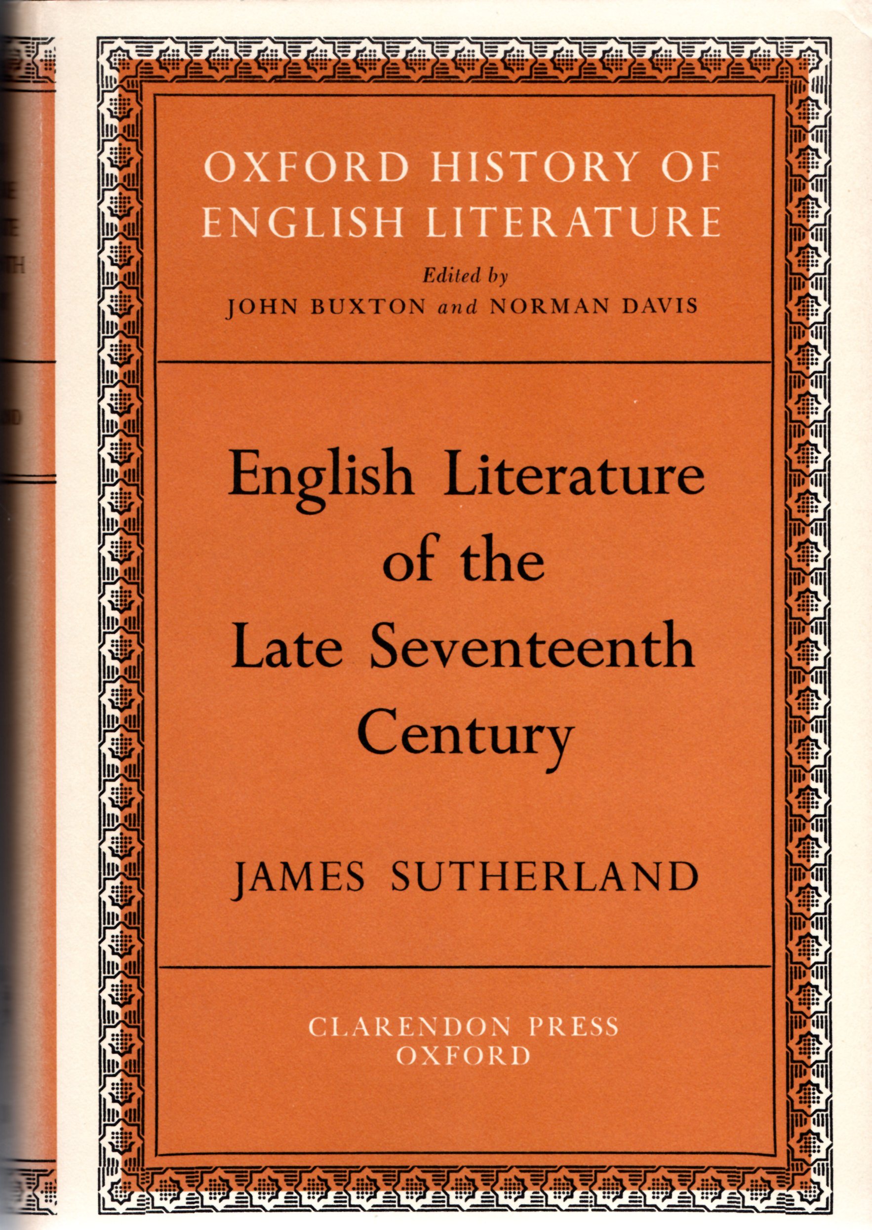 Image for English Literature of the Late Seventeenth Century