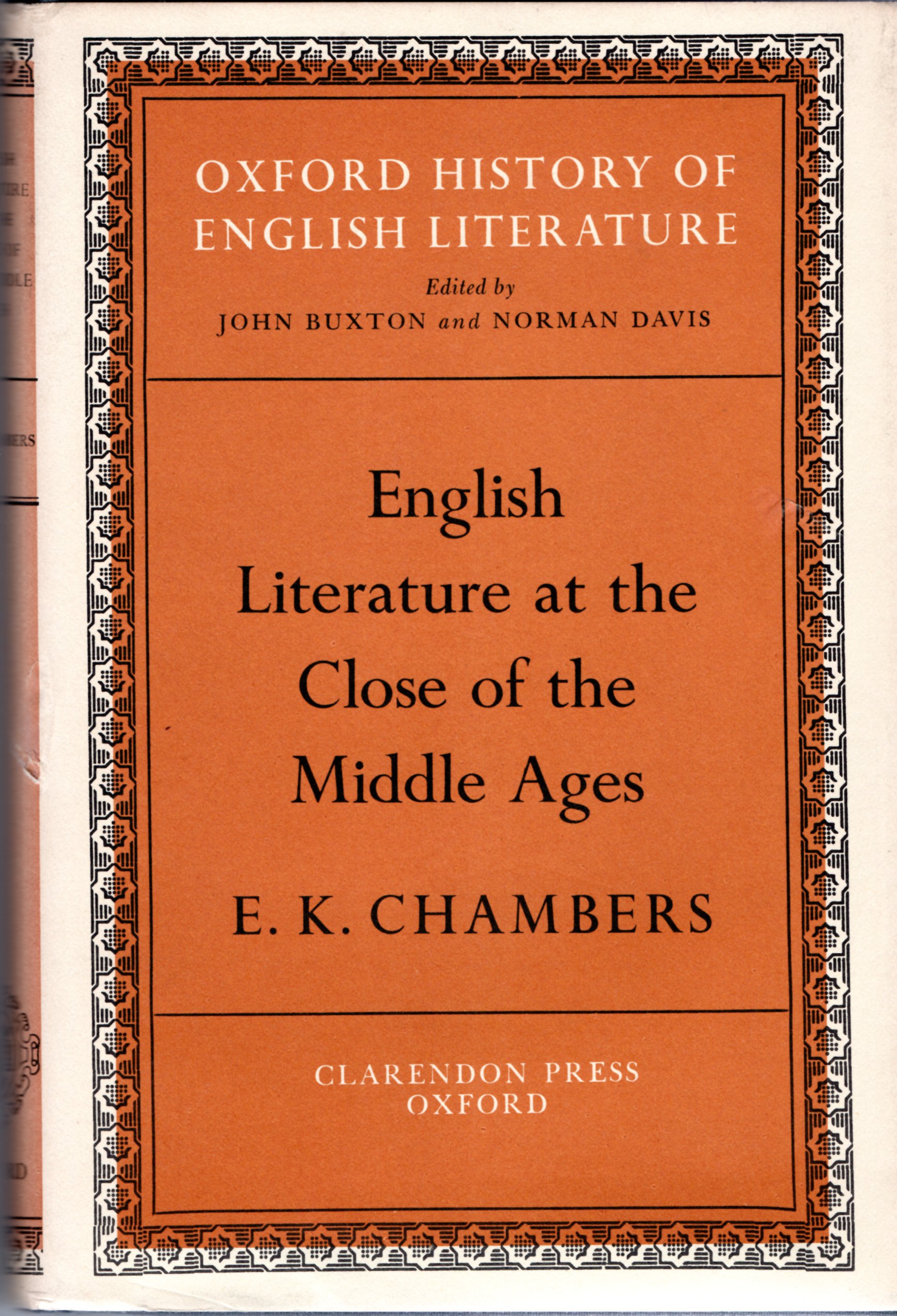 Image for English Literature at the Close of the Middle Ages