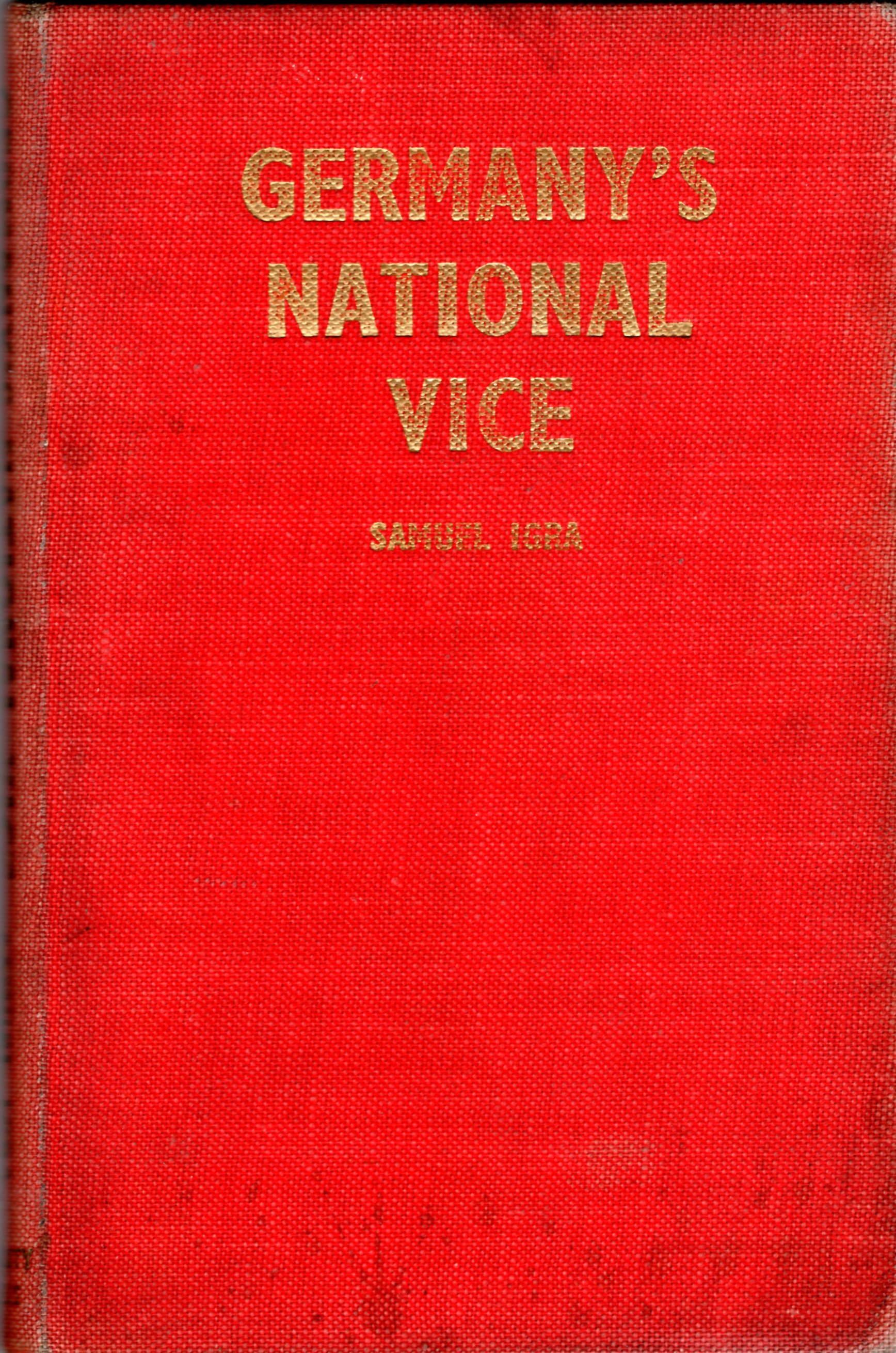 Image for Germany's National Vice
