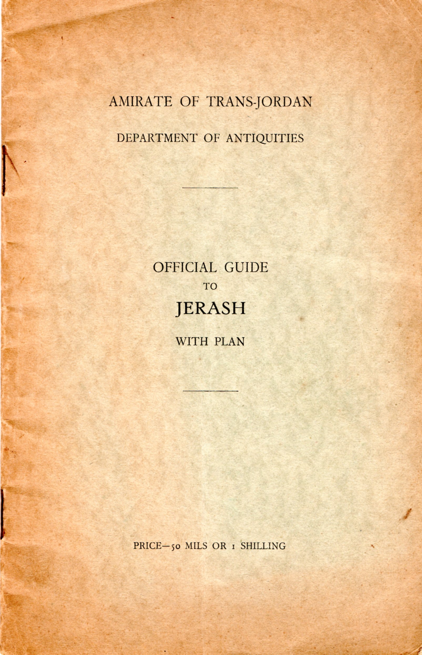 Image for Official Guide to Jersash with Plan