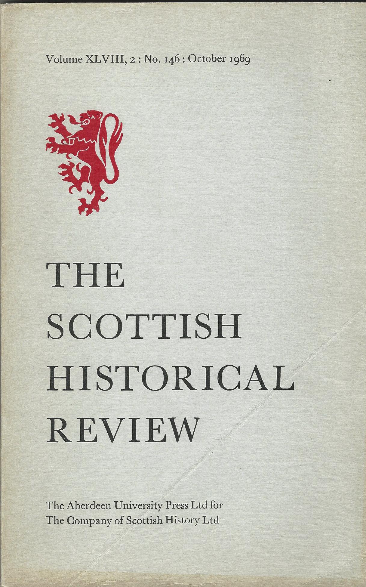 Image for The Scottish Historical Review Volume XLVIII, 2: No. 146: October 1969