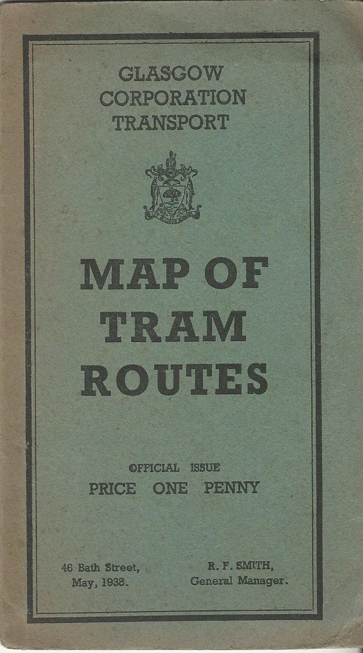 Image for Glasgow Corporation Transport: Map of Tram Routes, May 1938