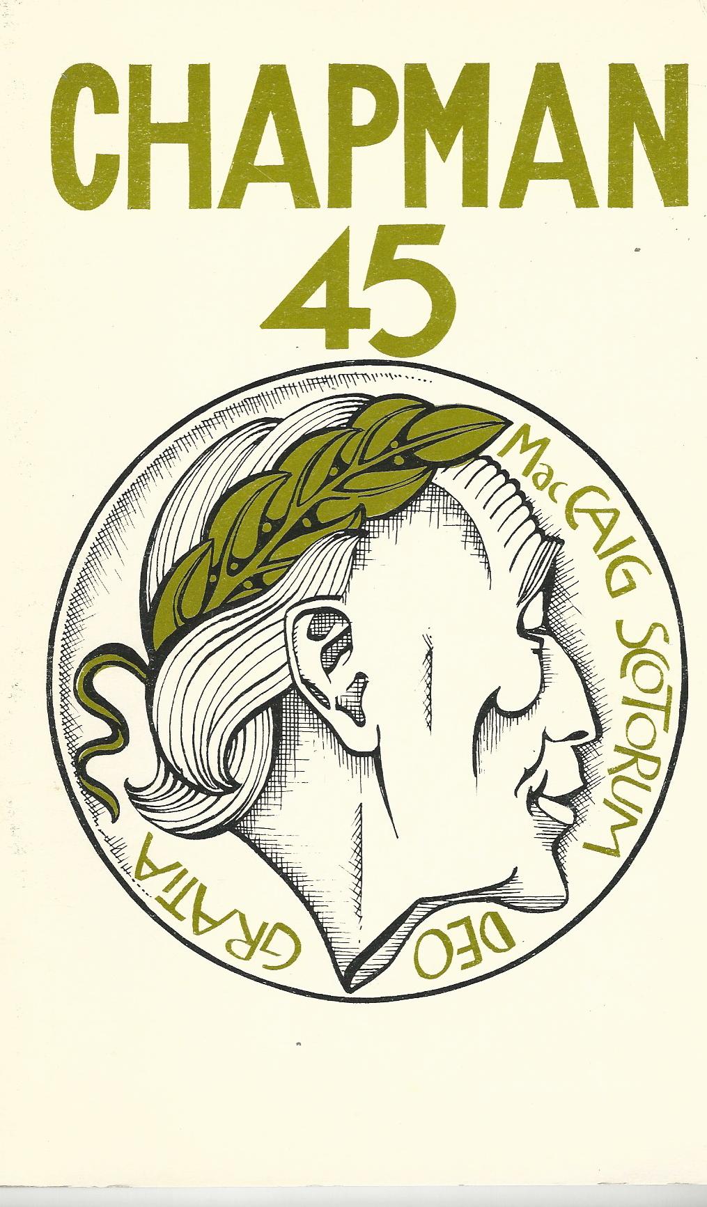 Image for Chapman 45 : Scotland's Quality Literary Magazine, Summer 1986.
