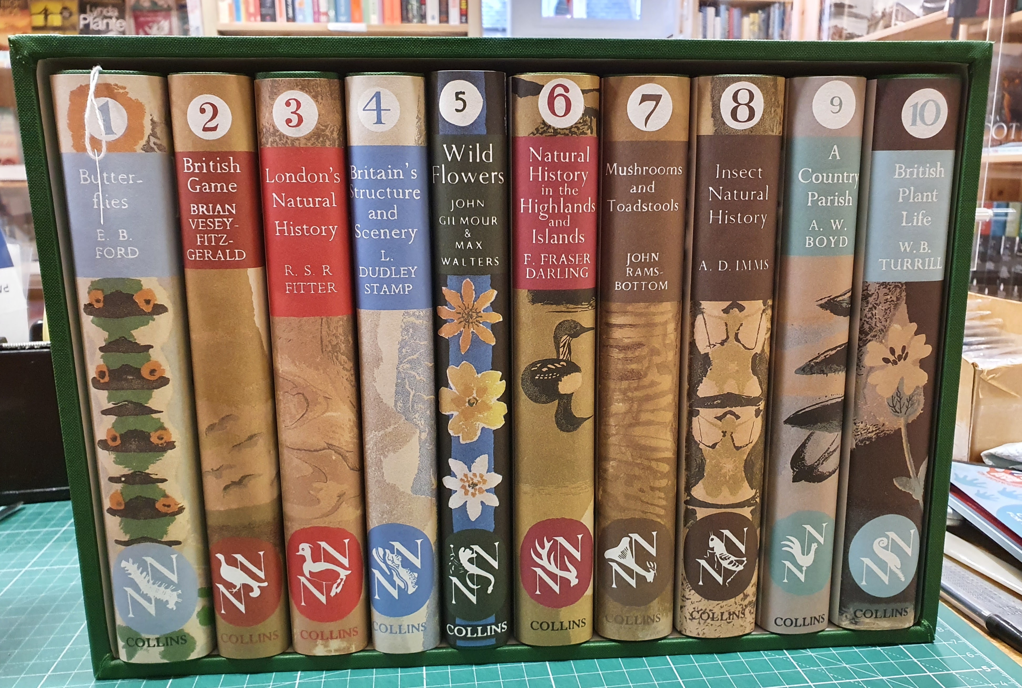 Image for The New Naturalists Volumes 1-10, Butterflies, British Game, London's Natural History, Britain's Structure & Scenery, Wild Flowers, Natural History in the Highlands & Islands, Mushrooms & Toadstools, Insect Natural History, A Country Parish, British Plant Life.