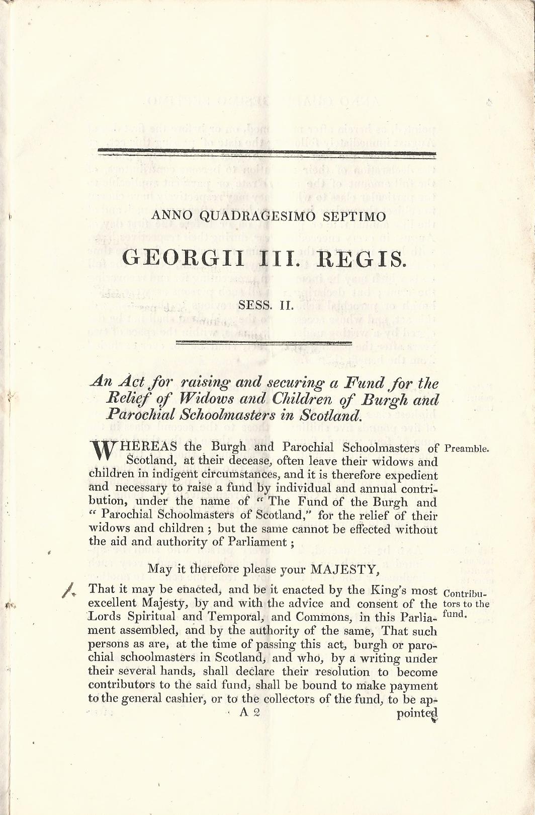 Image for Anno Regni Georgii III Britanniarum Regis Quadragesimo Septimo Sess. II At The Parliament begun and holden at Westminster, the 22d Day of June, Anno Domini 1807, in the 47th year of the Reign of our Sovreign Lord George the Third, by the Grace of God, of the United Kingdom of Great Britain and Ireland Kind, Defender of the Faith; Being the First Session of the Fourth Parliament of the United Kingdom of Great Britain and Ireland.