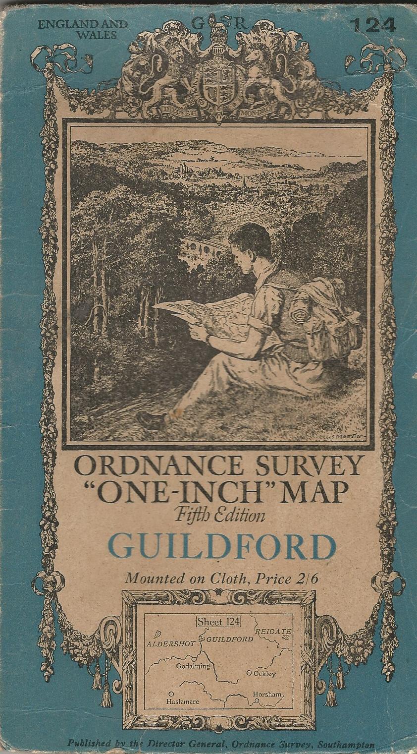 Image for Ordnance Survey "One-Inch" Map - Guildford - Sheet 124