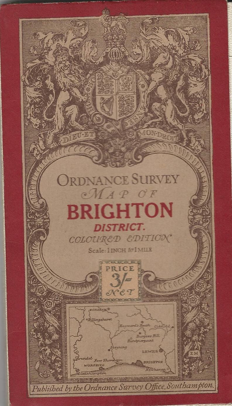 Image for Ordnance Survey Map of Brighton District - Coloured Edition - 1 Inch to 1 Mile.