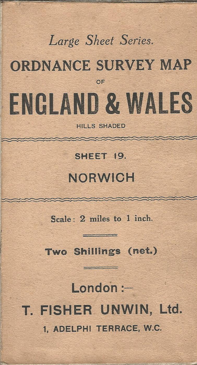 Image for Ordnance Survey Large Sheet Series Map of England & Wales, Sheet 19: Norwich, Scale: 2 Miles to Inch.