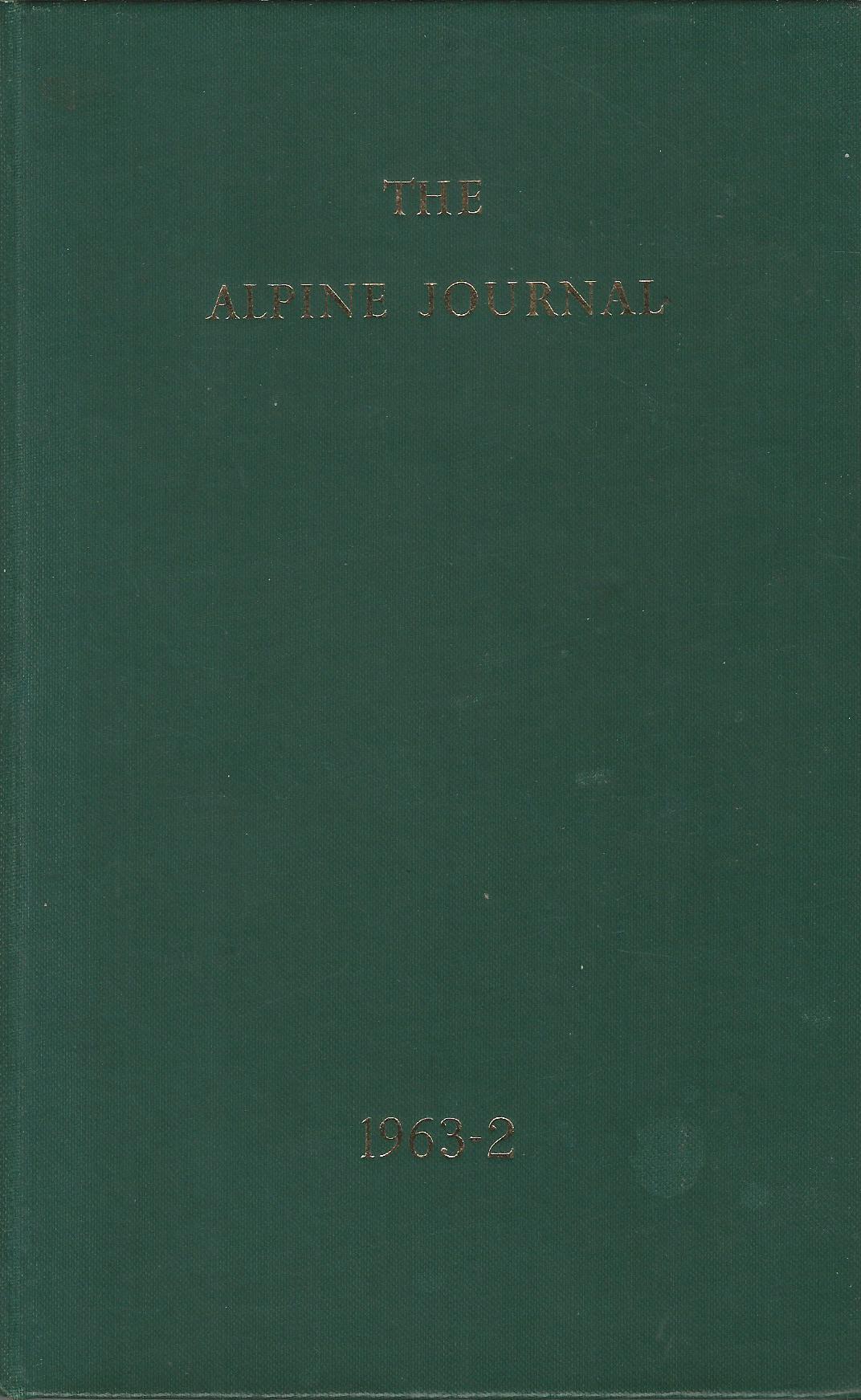 Image for The Alpine Journal: 1963 -2. Number 307.