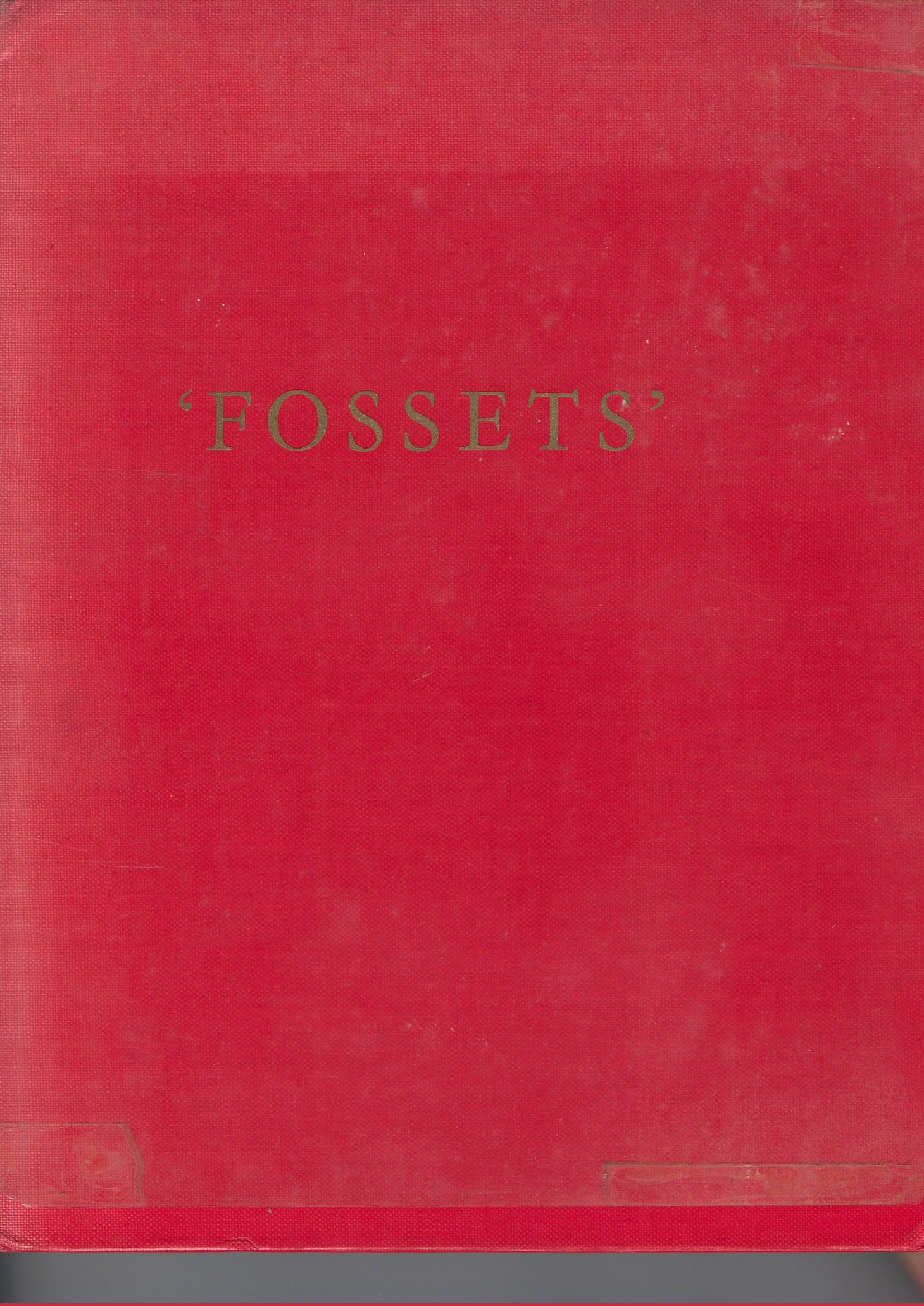 Image for Fossets: A Record of Two Centuries of Engineering.