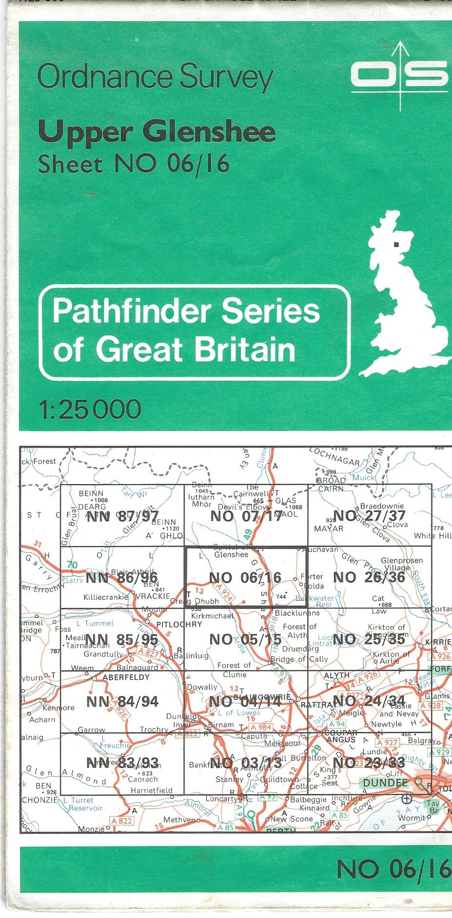 Image for Ordnance Survey Pathfinder Series - Sheet No. 06/16 Upper Glenshee 1:25000