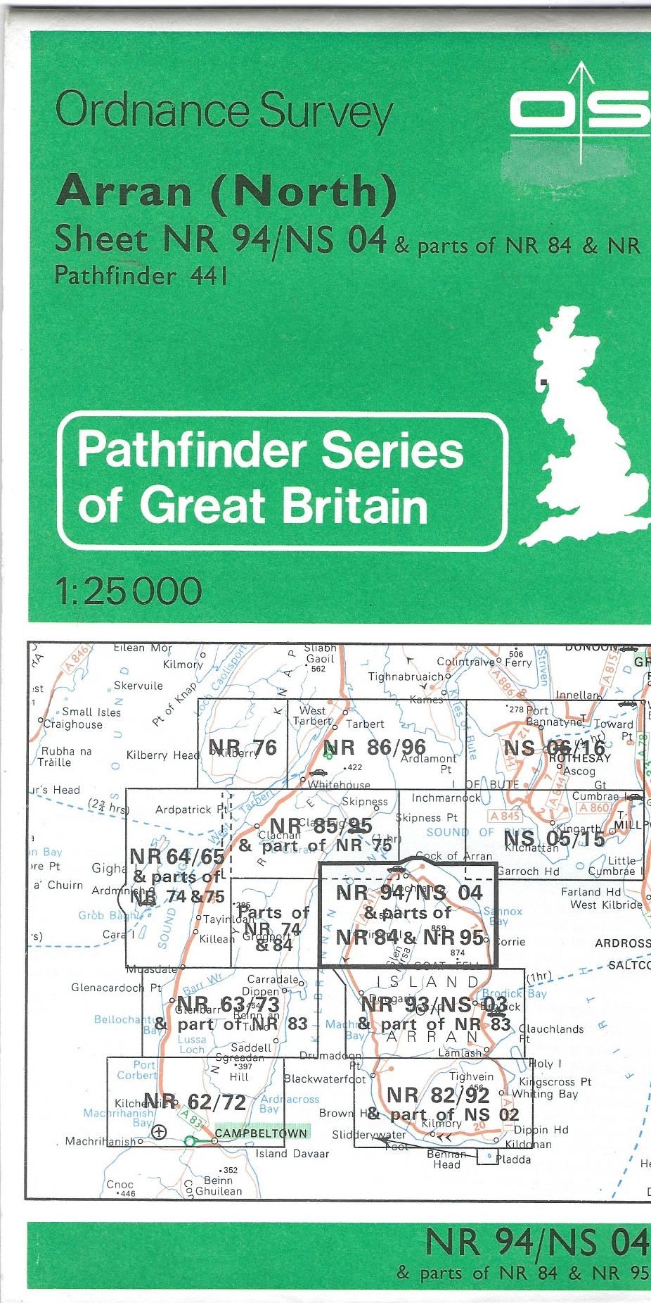 Image for Arran (North): Sheet 94 (Pathfinder Maps) 1:25000