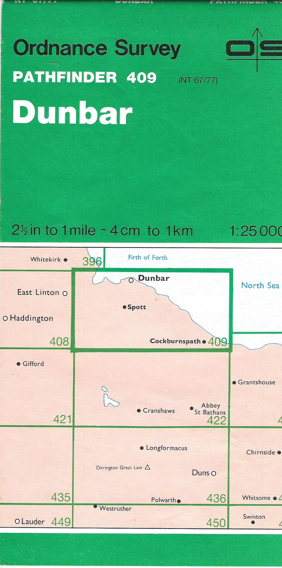 Image for Dunbar 409 (Pathfinder Maps) 1:25000