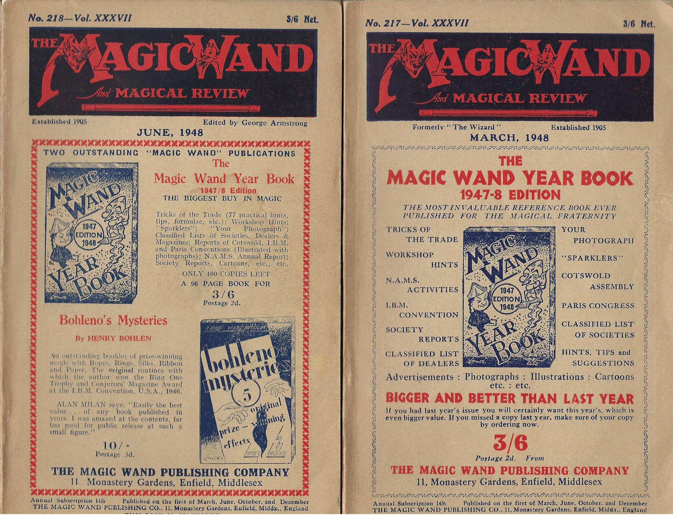 Image for The Magic Wand and Magical Review No. 217, 218, 219, 220 Vol. XXXVII
