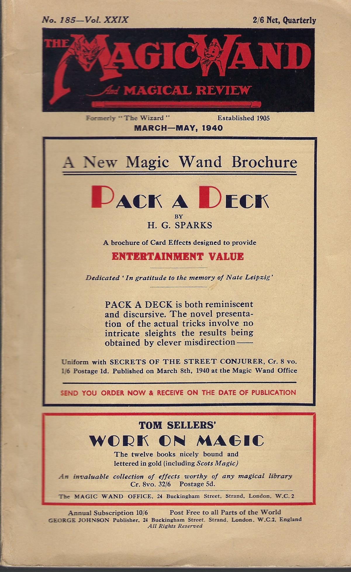 Image for The Magic Wand and Magical Review No. 185, 186, 187, 188 Vol. XXIX