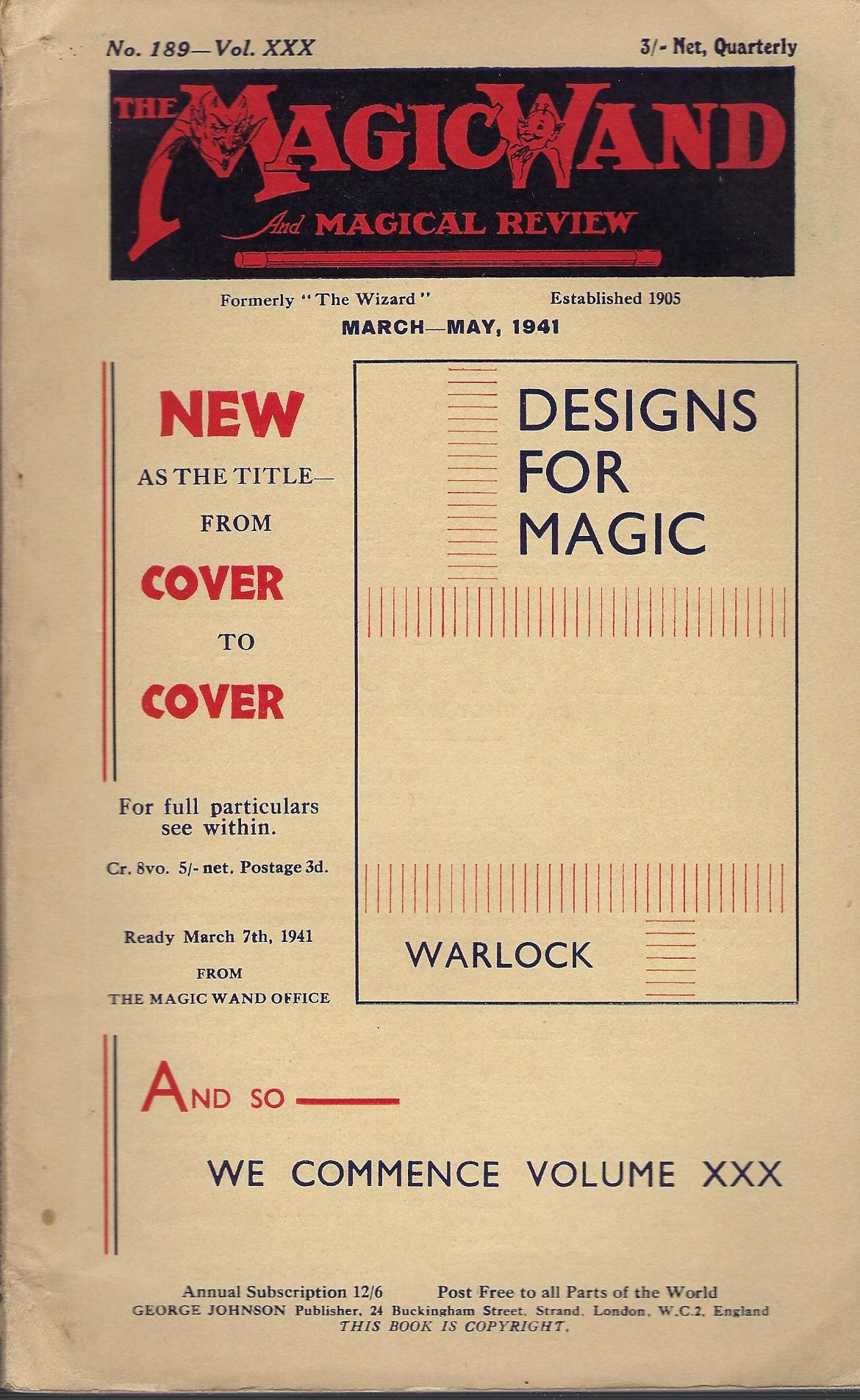 Image for The Magic Wand and Magical Review No. 189, 190, 191, 192, Vol. XXX