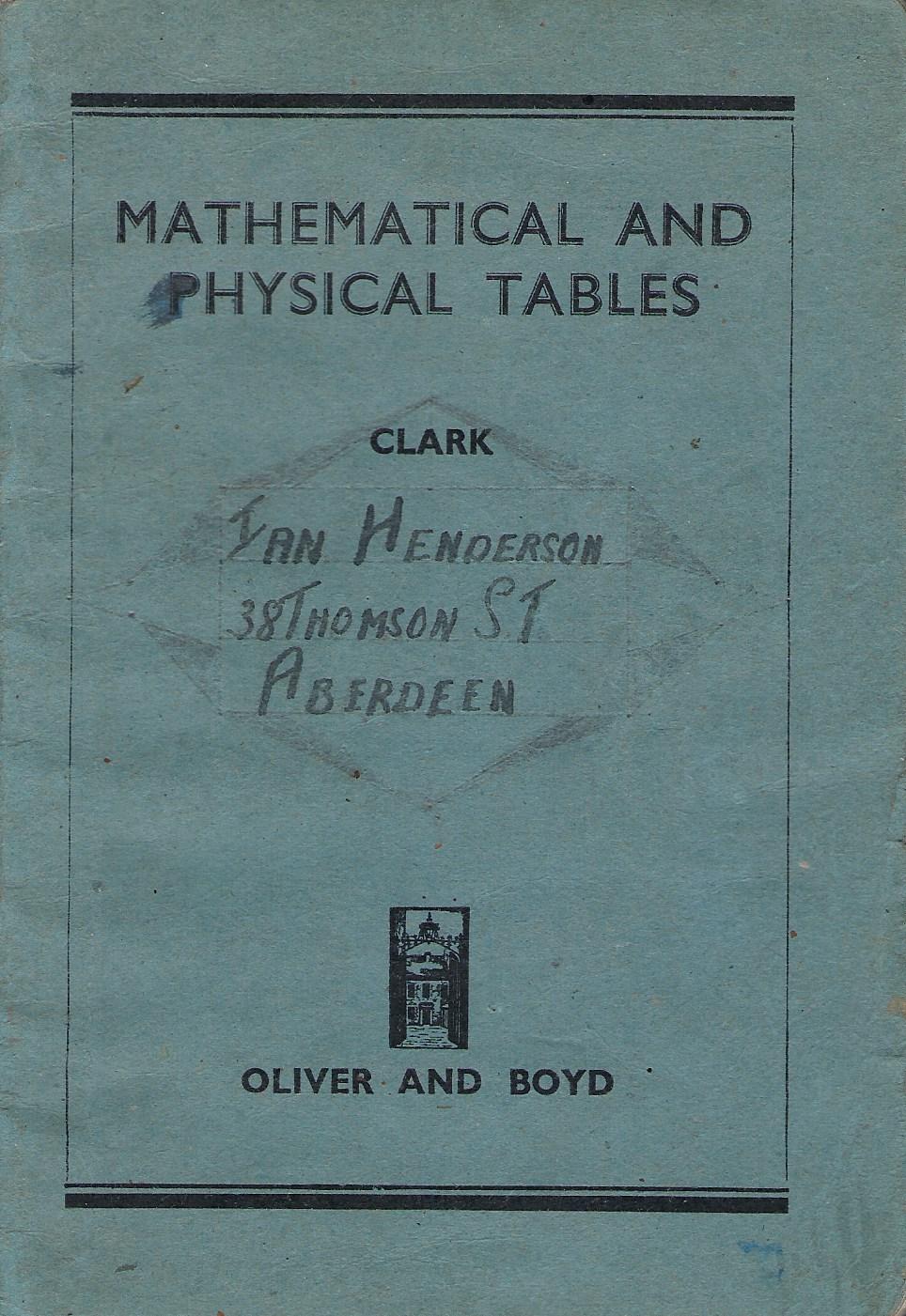 Image for Mathematical and Physical Tables
