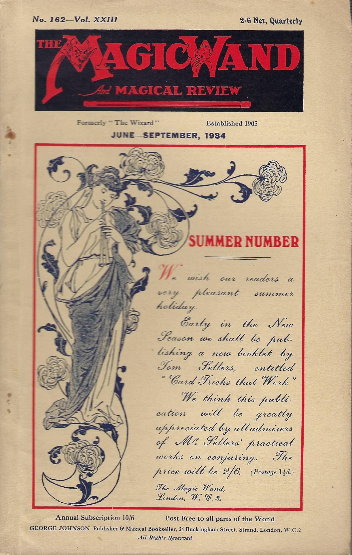 Image for The Magic Wand and Magical Review No.162, Vol. XXIII, June - September 1934