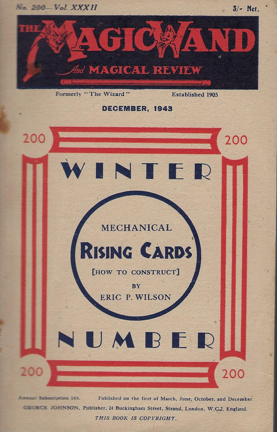Image for The Magic Wand and Magical Review No200, Vol. XXXII, December 1943