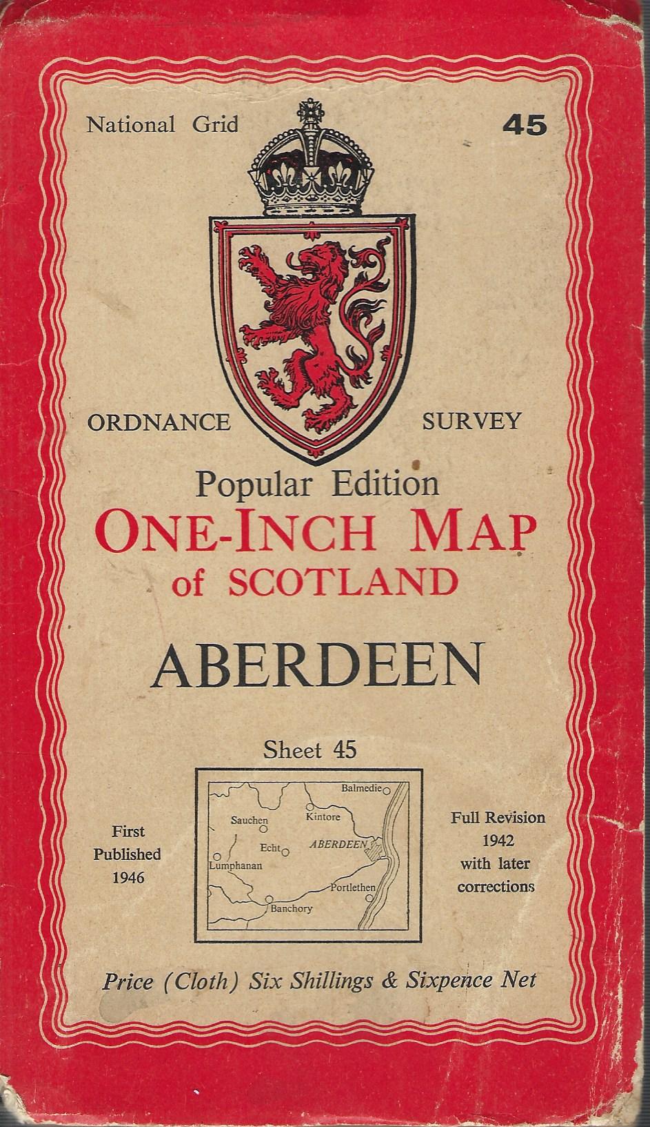 Image for OS One - Inch Map of Scotland: Aberdeen Sheet 45.