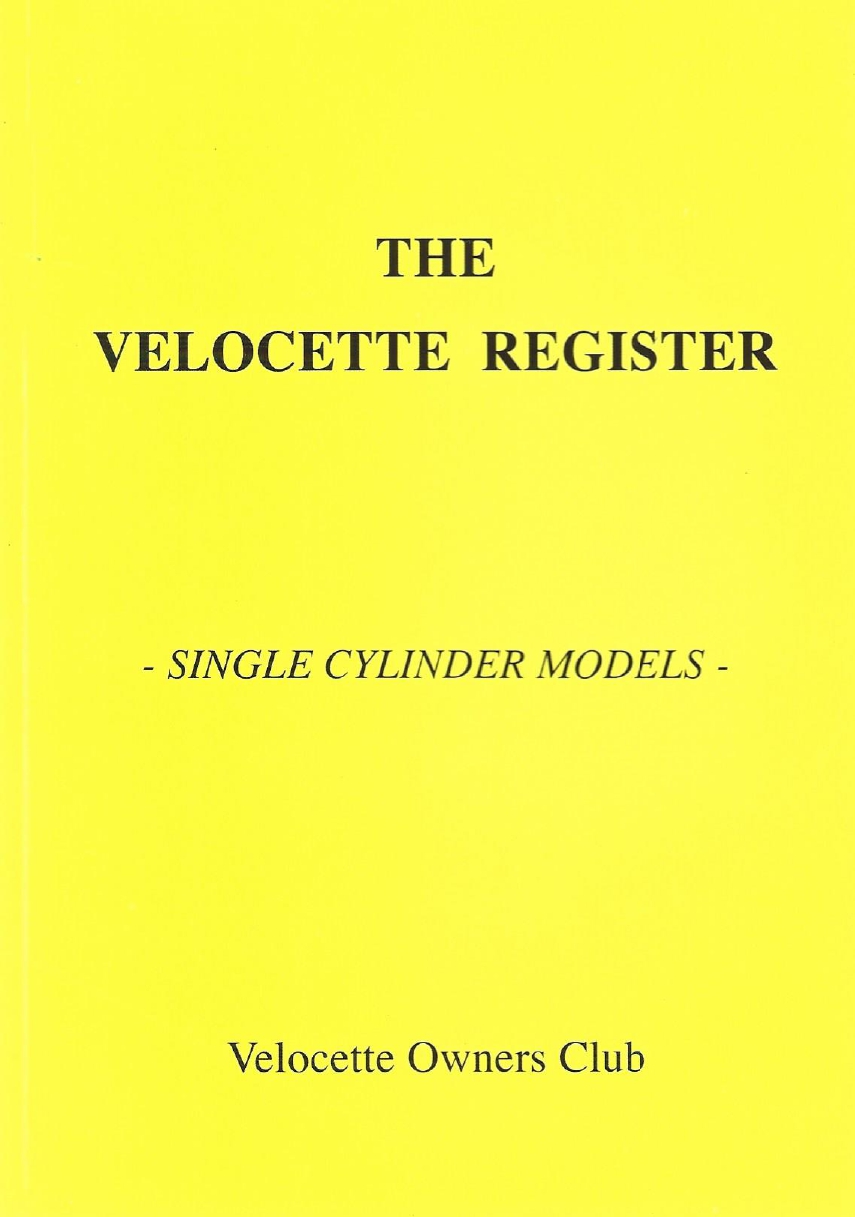 Image for The Velocette Register: Single Cylinder Models
