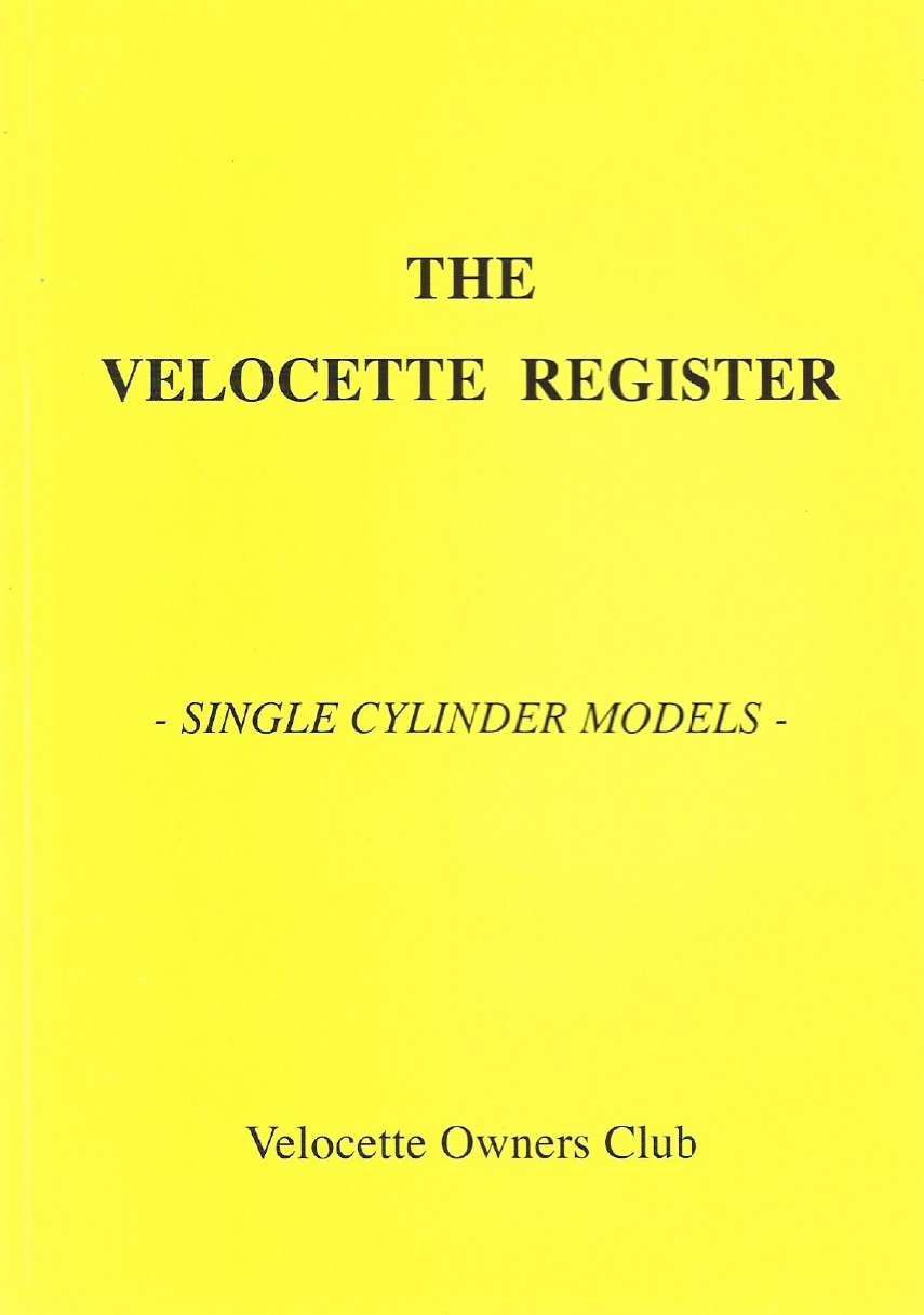 Image for The Velocette Register: Single Cylinder Models