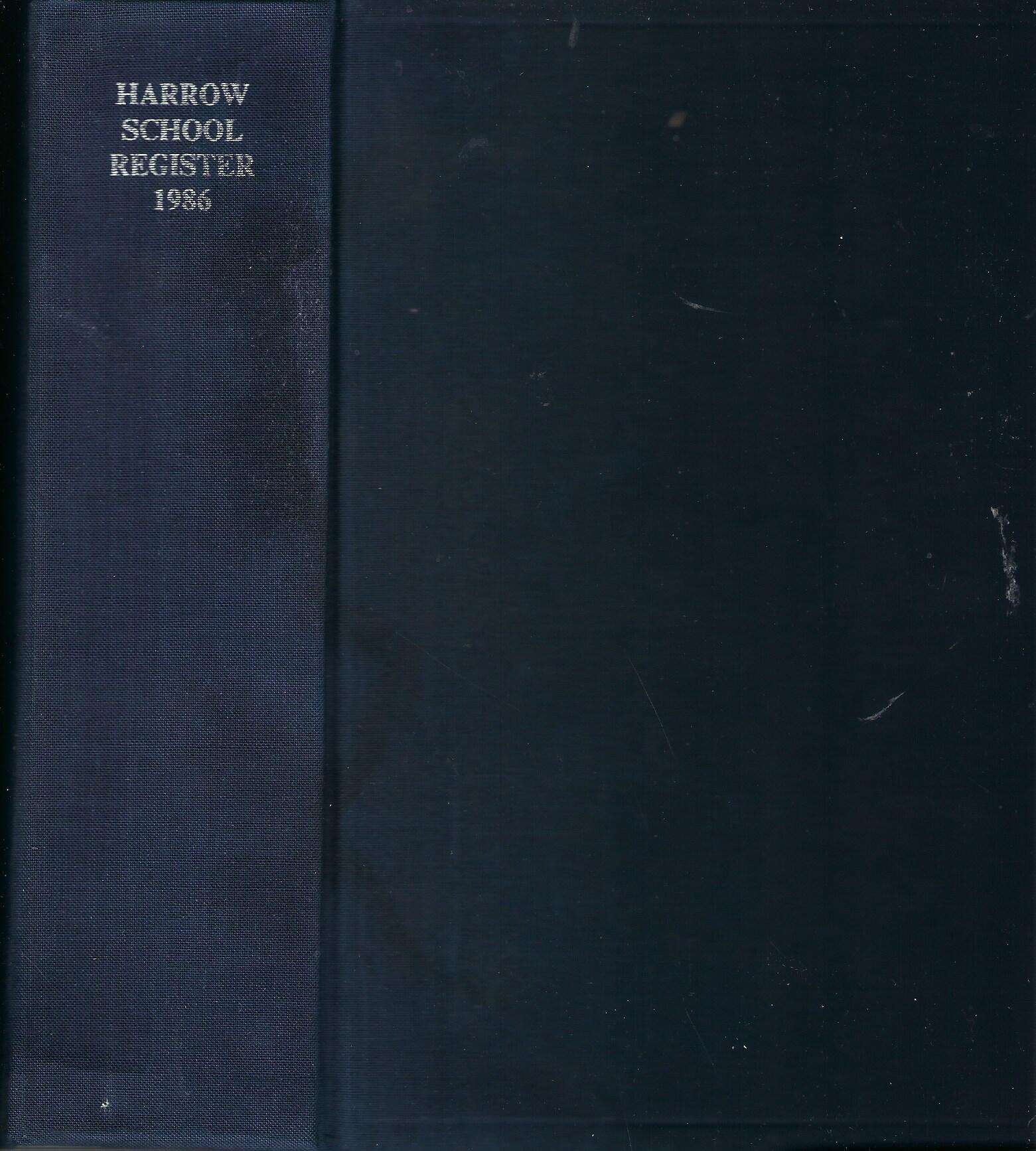 Harrow School Register 1986