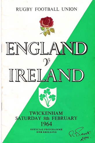 Image for Rugby Football Union: England v. Ireland.