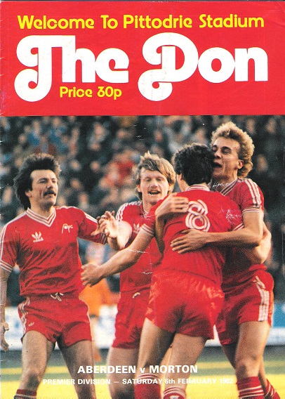 Image for The Don Matchday Magazine.  Aberdeen v. Morton Premier Division Saturday 6th February 1981.