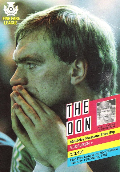 Image for The Don. Matchday Companion Saturday 14th March 1987, Aberdeen v. Celtic.