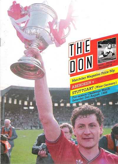 Image for The Don. Matchday Companion Saturday 2nd August 1986, Aberdeen v. Stuttgart.