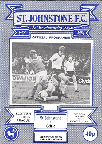 Image for St. Johnstone F.C. Official Programme, The One Hundredth Season St Johnstone v. Celtic.