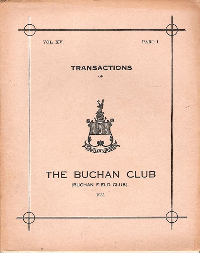 Image for Transactions of the Buchan Field Club Vol. XV Part 1.