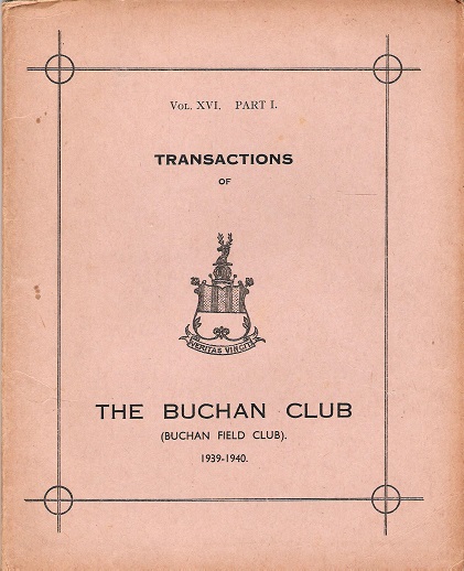 Image for Transactions of The Buchan Club, Vol. XVI, Part 1.