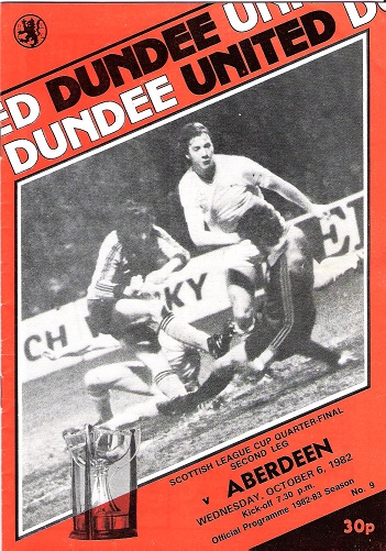 Image for Dundee United: Scotish League Cup Quarter-Final Second Leg v. Aberdeen Wednesday 6 October 1982.