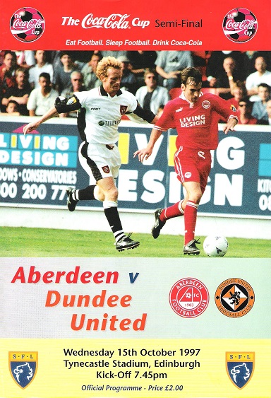 Image for Aberdeen v. Dundee United, Wednesday 15 October 1997.