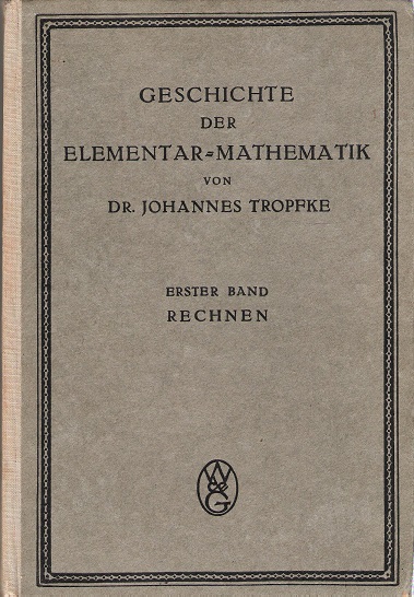 Image for Geschichte Der Elementar-Mathematik.