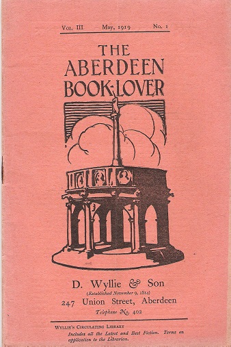 Image for The Aberdeen Book Lover: Volume III May 1919 No. 1.