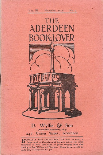Image for The Aberdeen Book Lover: Volume III November 1919 No.2.