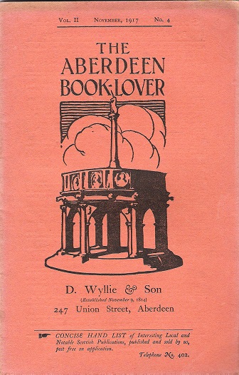 Image for The Aberdeen Book Lover: Volume II November 1917 No. 4.