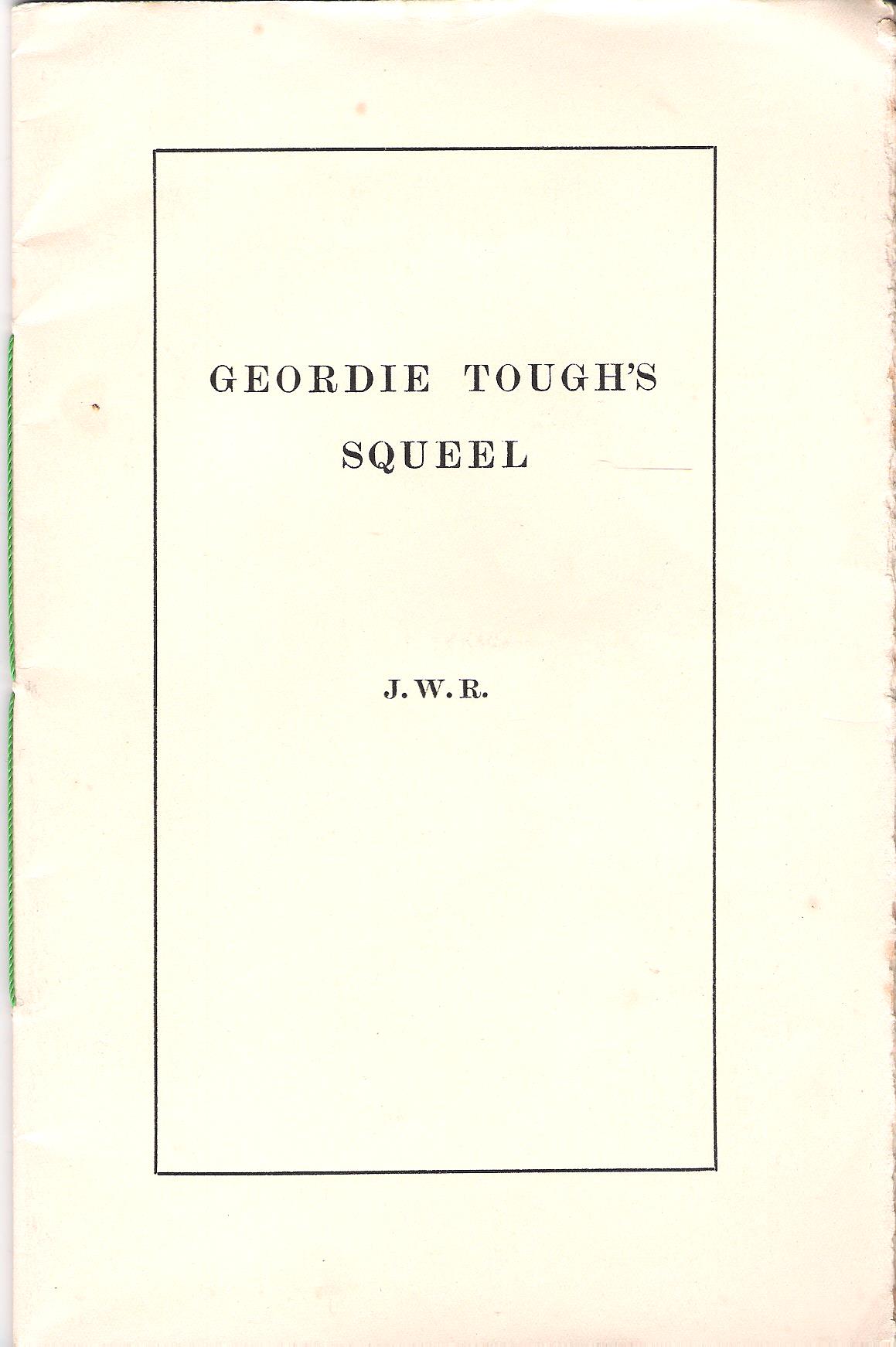 Image for Geordie Tough's Squeel.